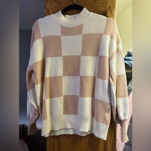 Checkered sweater
